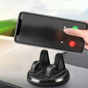 Đa Năng 360 Độ ° Giá Đỡ Xoay Trên Bảng Điều Khiển Ô Tô - Giá Đỡ Điện Thoại Chắc Chắn Bằng Nhựa ABS Có Thể Điều Chỉnh Chống Trượt Cho Mọi Mùa Quà Tặng Màu Đen