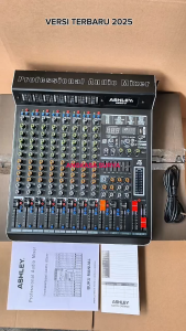 Mixer ASHLEY HERO 8 HERO8 ORIGINAL 8 Channel Effect Reverb 199 Dsp Edit A Edit B Compressor