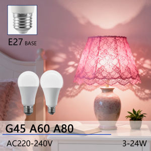 8PCS LED Bulb E27 AC220V 230V 3W 8W 9W 10W 12W 15W 18W 24W 3/4/6000K Hight Brightness No Flicker Living Room Home Lights