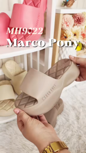 Marco pony รองเท้าแตะผู้หญิง รองเท้าแบบสวม พื้นหนา กันลื่น ทนต่อการสึกหรอ พื้นนุ่มมาก ไม่มีกลิ่น เหมาะกับฤดูร้อน MH9022