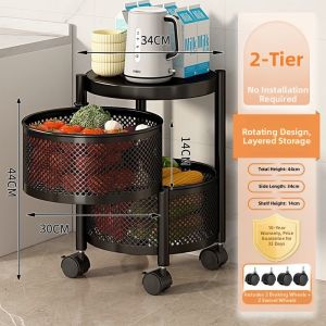 Rotatable Floor Multi-function Vegetable Rack
