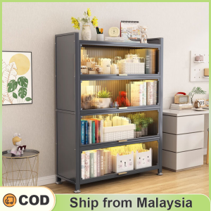 YOYO 3/4/5/6 Layers Display Cabinet Bookshelf with Storage Cabinet Book Shelf Rack Organizer Home Display Rack for Living Room
