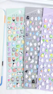 Sticker Xốp Nổi 3D Nhiều Mẫu Hoạt Hình Siêu Cute Charm Dán 3D Trang Trí Sổ Tay Ốp Điện Thoại