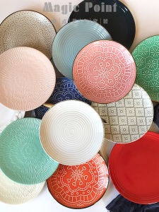 Stunning Ceramic Plate Set~ Shallow Deep Irregular Shape Home Use Dinner Plate Breakfast Plate High End Feeling