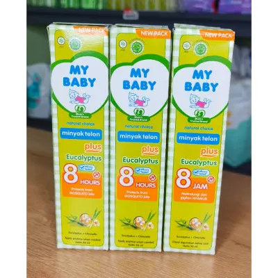 Paket Hemat 3 Pcs Minyak Telon My Baby Plus Eucalyptus 150 ml