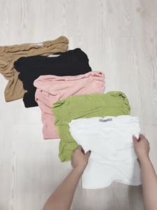 ÁO BẸC VAI VẢI NHŨ ÁO KIỂU NỮ CHẤT NHŨ DÀY DẶNLY STORE