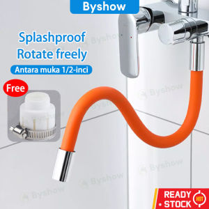 Byshow Adjustable Water tap magic hos paip Faucet Extension Hose Bathroom Kitchen Flexible Hose Extender Free Bending Rotation Splash Proof Silicone Tube air Getah Universal Adapter singki dapur getah panjang tahan lasak paip water j