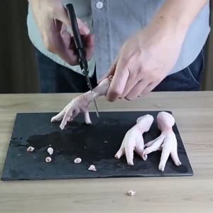 Kéo Lưỡi Cong Hàn Quốc Cắt Thịt Nướng BBQ Kéo Nhà Bếp Đa Năng