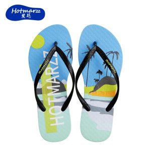 Hotmarzz รองเท้าแตะพีวีซีกันลื่นผู้หญิงรองเท้าแตะชายหาดคลิปบนรองเท้าแตะกลางแจ้ง HM7139