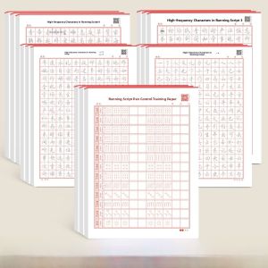 Adult Hard Pen Script Practice Book Regular Script Commonly Used Characters Calligraphy Training Book for College Students