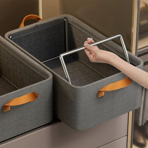 Foldable Fabric Storage Box for Clothing Layering
