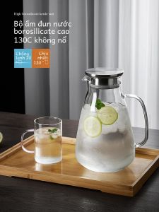 Nồi Đun Nước Bằng Thủy Tinh Dung Tích Lớn Chịu Nhiệt Độ Cao Nồi Pha Trà Bình Nước Bình Đựng Nước Sôi Đồ Dùng Nhà Bếp