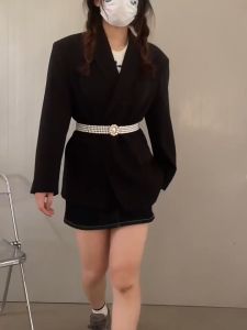 ABC Ikat Pinggang Wanita  Mutiara Wanita H476 Korea Murah Rantai Mutiara Elastis  dan Termurah