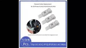 1/3/6 Cái Dụng Cụ Cắt Dây Thay Thế Cho Máy In 3D X1/X1C/P1S/P1P/A1/A1 Mini Đầu In Cạp Vật Tư Tiêu Thụ Phần Cứng