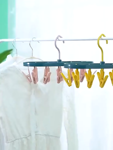 Home Plastic Drying Rack Foldable Drying Rack Dormitory Underwear Kids Socks Windproof Multifunctional Clothes Hanger