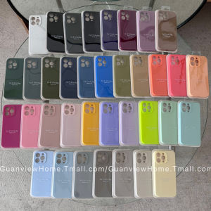 Guanview Liquid Silicone Phone Case for  15 13 Soft 12 Simple Pure Color 16 pro Couple 14 plus Anti-Fall Suitable for 17 pro Max