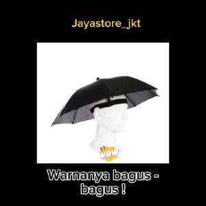 Payung Topi OSAKA / Topi Payung Diameter 50 cm / Payung Kepala hujan melindungi simple tanpa gagang