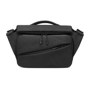 Ozuko กระเป๋าสะพายข้างสำหรับผู้ชายแฟชั่น กระเป๋าแมสเซนเจอร์อเนกประสงค์สำหรับผู้ชายกันน้ำได้กระเป๋าสะพายไหล่ผู้ชายกระเป๋าเดินทางแบบชาร์จไฟผ่าน USB