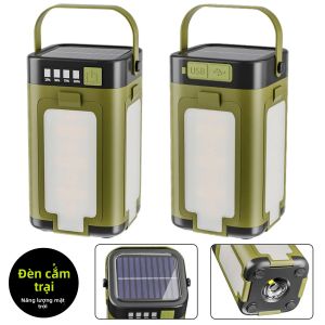 BALDR | Đèn LED Năng Lượng Mặt Trời 15W Đèn Cắm Trại Có Thể Sạc Lại Đèn Pha Từ Tính Đèn Lều Di Động Cho Câu Cá Ngoài Trời Đèn ABS Có Thể Gập Lại