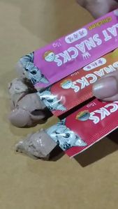 Boqi ขนมแมว ขนมแมวเลีย สูง 15 กรัม 1 ถุง มี 180 ซอง พร้อมส่ง 🐱😻😻😸😸😺 (Boqi Snacks 180)