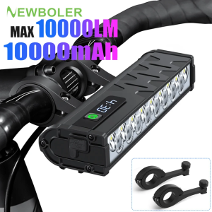 Bicycle Light Front 10000Lumen Bike Light 10000mAh Waterproof Flashlight USB Charging MTB Road Cycling Lamp Accessories