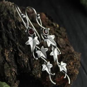 1 Pair Botanical Jewelry Plant Leaf Irregular Design Retro Earring New Trendy Fashion Earrings Accessories For Women Gifts