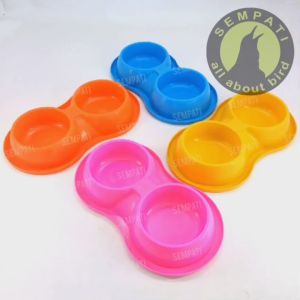 SEMPATI Mangkok Mangkuk Kucing Tm Double Model Planet Wadah Tempat Makan Minum Kucing Anjing Cat Kitten Adult Anabul Pet Bowl Double Anti Semut