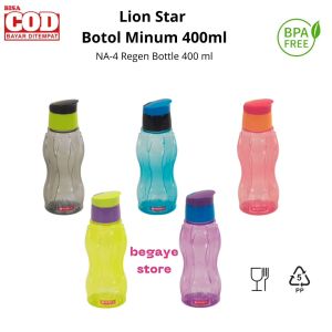 Lion Star Botol Minum 400ml NA-4 Regen Bottle 400 ml Botol Minum Anak Sekolah