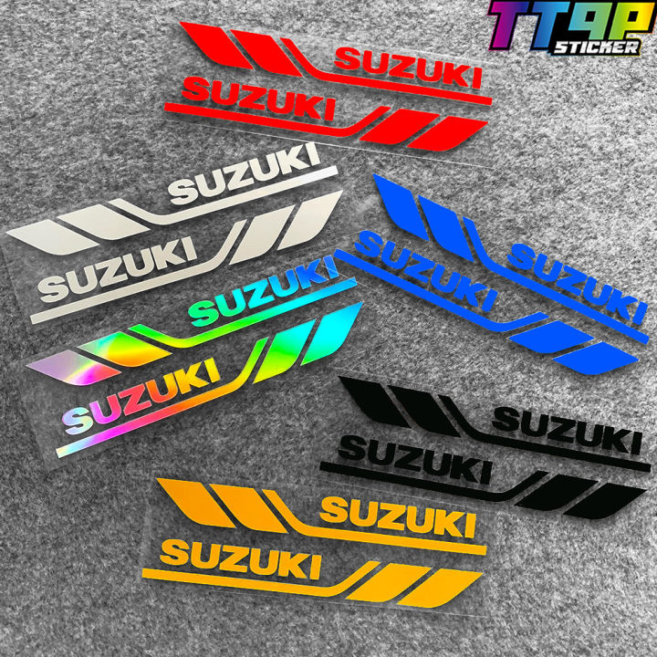 Suzuki Logo Motorcycle Decal SUZUKI Reflective Motorcycle Luggage Decal ...