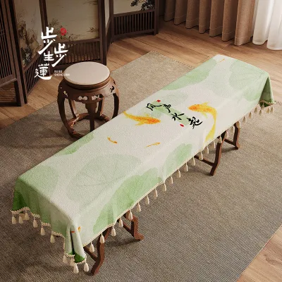 BUBUSHENGLIAN | Dust-proof Cover for Guzheng Lotus Green New Chinese Style