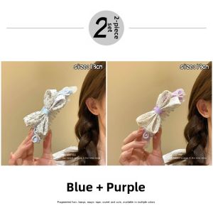 NING ZHOU | Ponytail Clamp Barrette Flower Bow Hair Clip