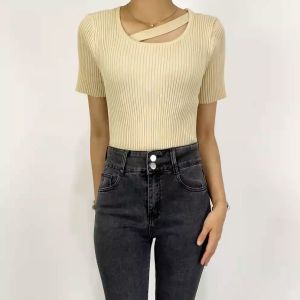 Stretch Skinny High Waist Jeans Unfinished Cut dengan 2 Kancing / Celana Jeans Panjang Wanita Kekinian / Denim Celana Panjang Highwaist SM P594