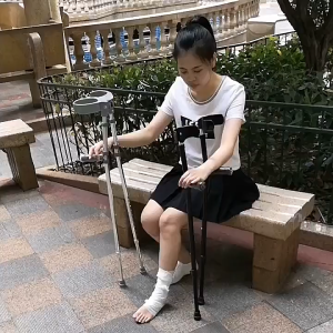 High Quality Aluminum Alloy Crutches Walking Stick Cane for Elderly Injury Appearing Cane Tungkod