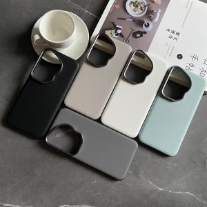 Simple Business Creative Pure Leather Phone Case for Huawei Pura70ultra pro Mate60 Anti-Fall Protection Men Women Models