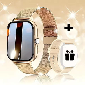 1.83 Inch Screen Smart Watch Men Women Gift Full Touch Screen Digital Sports Fitness Track Watches BT Call Smartwatch Wristwatch