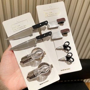 🔥Funny Scissors Cutter Small Hairpin Girl Student Cute Duckbill Clip Broken Hair Bangs Side Clip LovelylifeFu👍