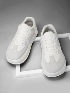 Wide Mens Shoes Spring Autumn Style 46 Extra Large Size 48 Wide And Large De Xin Board Shoes 47 Mens Waterproof Leather Surface White Shoes