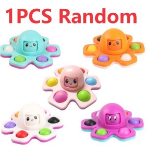 Meade | Antistress Push Bubbles Fidget Spinner for Kids and Adults Face-Changing Sensory Toy for Autistic Children Anxiety Relief Gifts