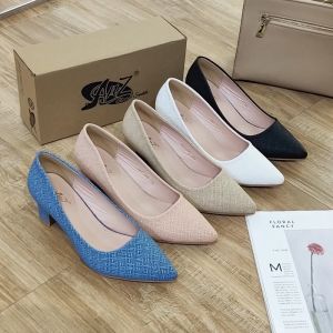 2inch Heels Casual Office Chunky Style Pointed Toe Women's Heels GAC288