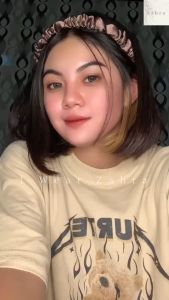 KIYOWO MINI HEADBAND - Bando kerut anti sakit - bando aksesoris rambut bahan satin mengkilap