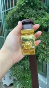 Thắt lưng nam da cao cấp mặt hình ngôi sao mạ đồng sáng bóng khóa tự động mạ kim sang trọng