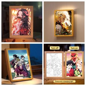 Bandai | Anime Devil Killer Light Painting Room Bedroom Wall Decoration Halloween and Christmas LED Moonlight Light Gift