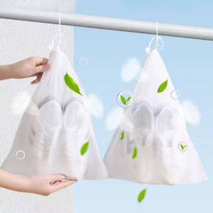 50Pcs Portable Shoe Storage Drawstring Eco Storage Bag for Sundries Travel Makeup Bag Waterproof Transparent Plastic Storage Bag