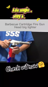 Flame Gun Camping gas with Butane GasWelding torch Lighter gun Gas Burner Torch Gun Portable gas refill Pemetik api Gas masak