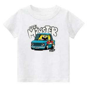 baju kaos pakaian anak anak motif MOSTER  lengan pendek anak laki laki perempuan