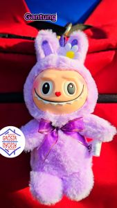 Ganci Labubu Muka Karet Gantungan Kunci Boneka Labubu The Monsters Exciting Macaron