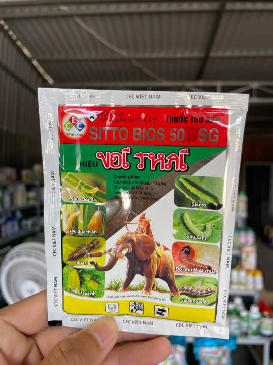 Thuốc trừ sâu (SITTO BIO 50 SG)(combo 10gói) Hiệu Voi Thai diệt được ...
