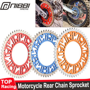 NIBBI Motocross Steel Aluminium Rear Chain Sprocket 49T 50T 51T 52T for Honda CRF 450 KTM SX EXC125-520 Yamaha 400cc Dirt Bike Motorcycle Modified Parts