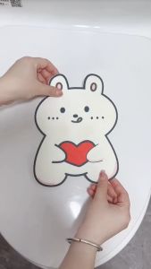 Miếng Dán Decal Trang Trí Bồn Cầu Toilet CUTE Chống Nước Trang Trí Nhà Tắm Nhà Vệ Sinh Decal Dán Tủ Lạnh Không Phai Màu