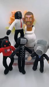 Skibidi Toilet Toy Man Plush Toy Exploration Adventure Game Peripheral Doll Toys Gifts Speakerman Doll Exploration Adventure Game